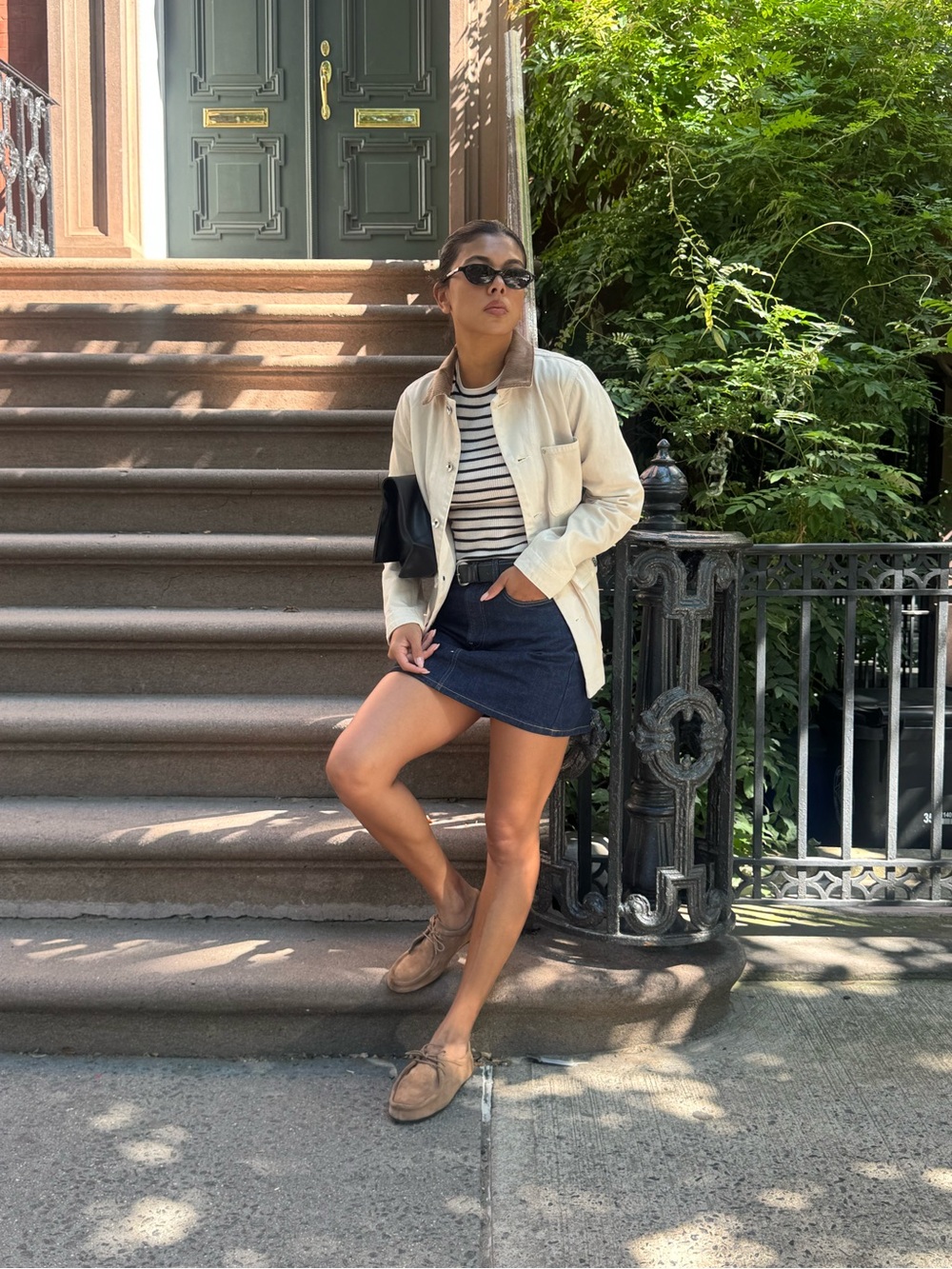 Everlane Dark Blue Denim Mini Skirt